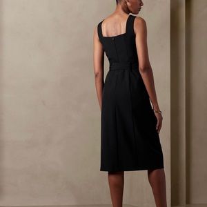 NWT Banana Republic midi sheath dress - black